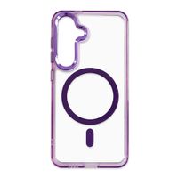 Case Coolbox GMobile para Samsung S25 Metal Glow con MagSafe, soporte integrado, antigolpes, morado